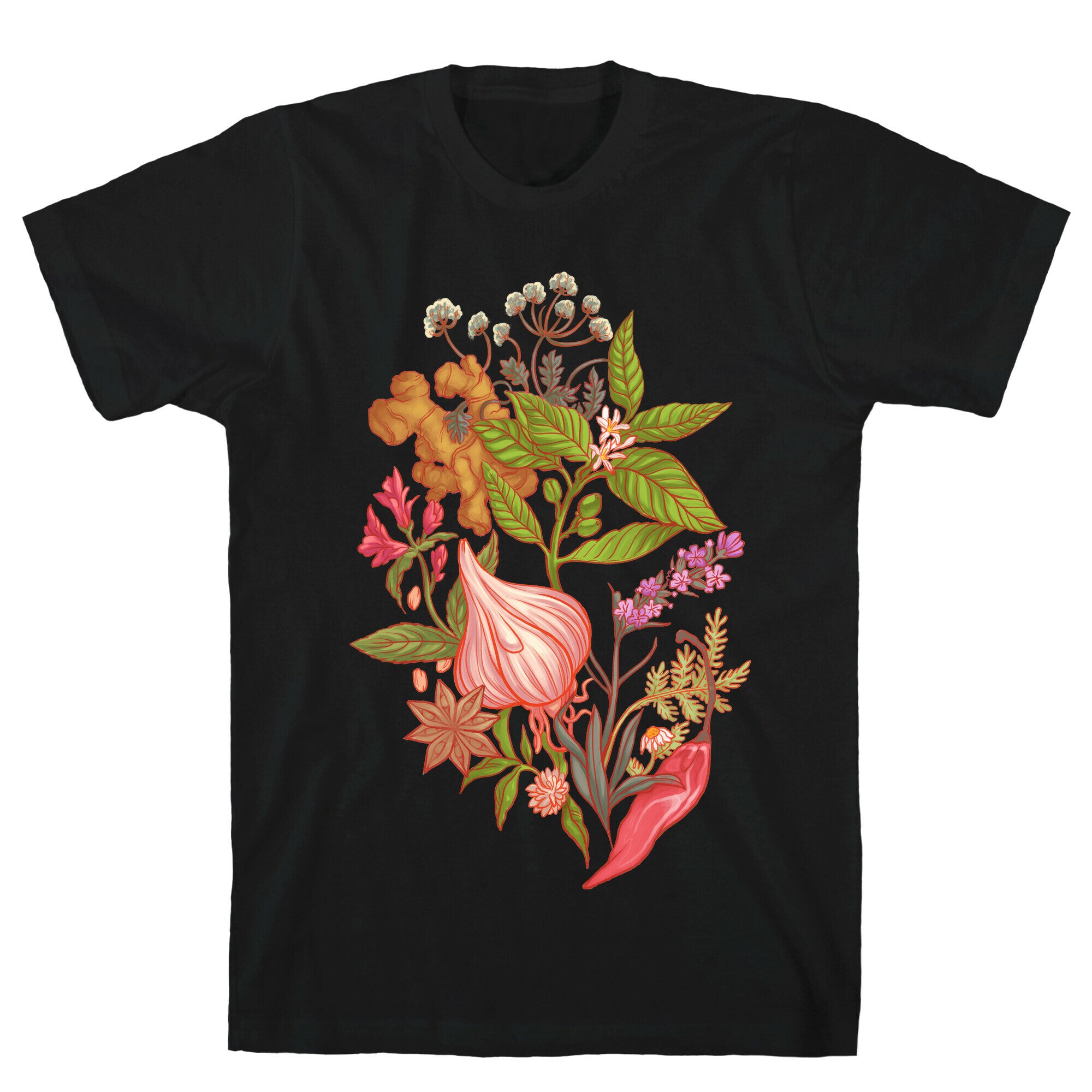Chef's Botanical Herbs and Spices T-Shirt
