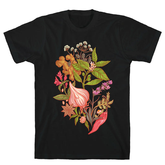 Chef's Botanical Herbs and Spices T-Shirt