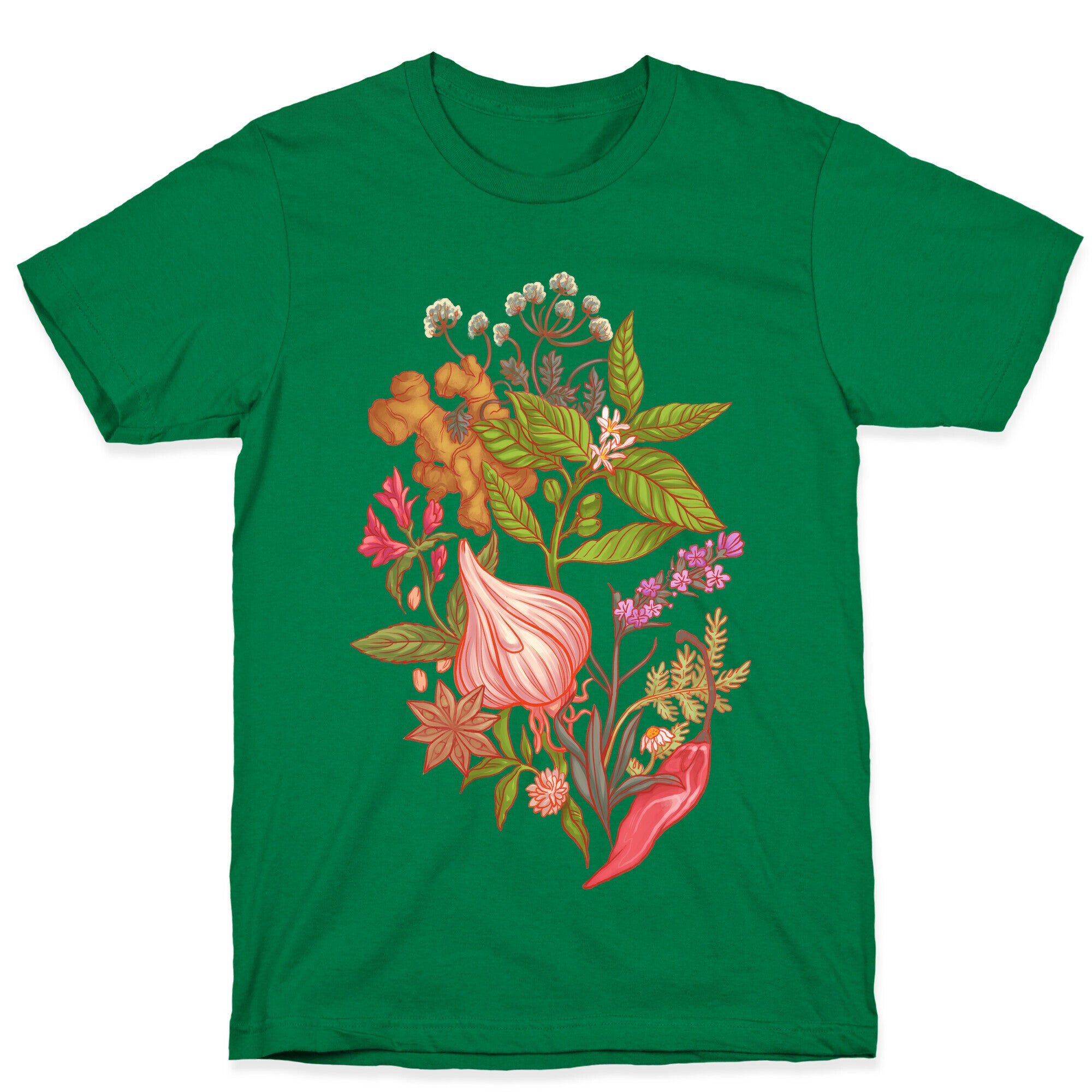 Chef's Botanical Herbs and Spices T-Shirt