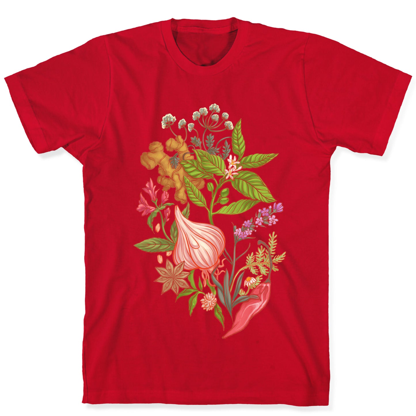 Chef's Botanical Herbs and Spices T-Shirt