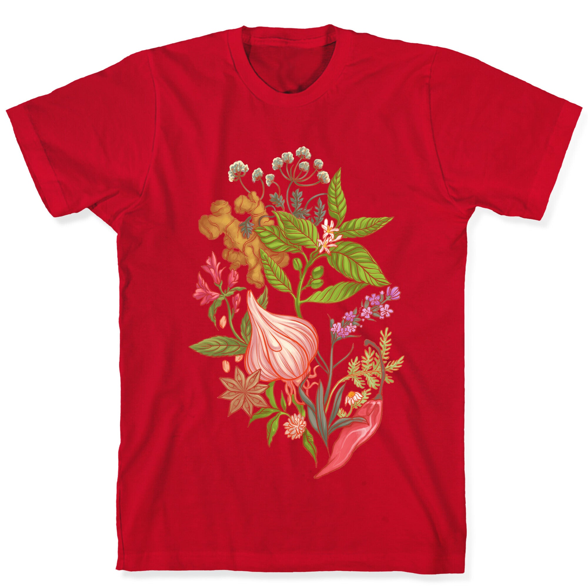 Chef's Botanical Herbs and Spices T-Shirt