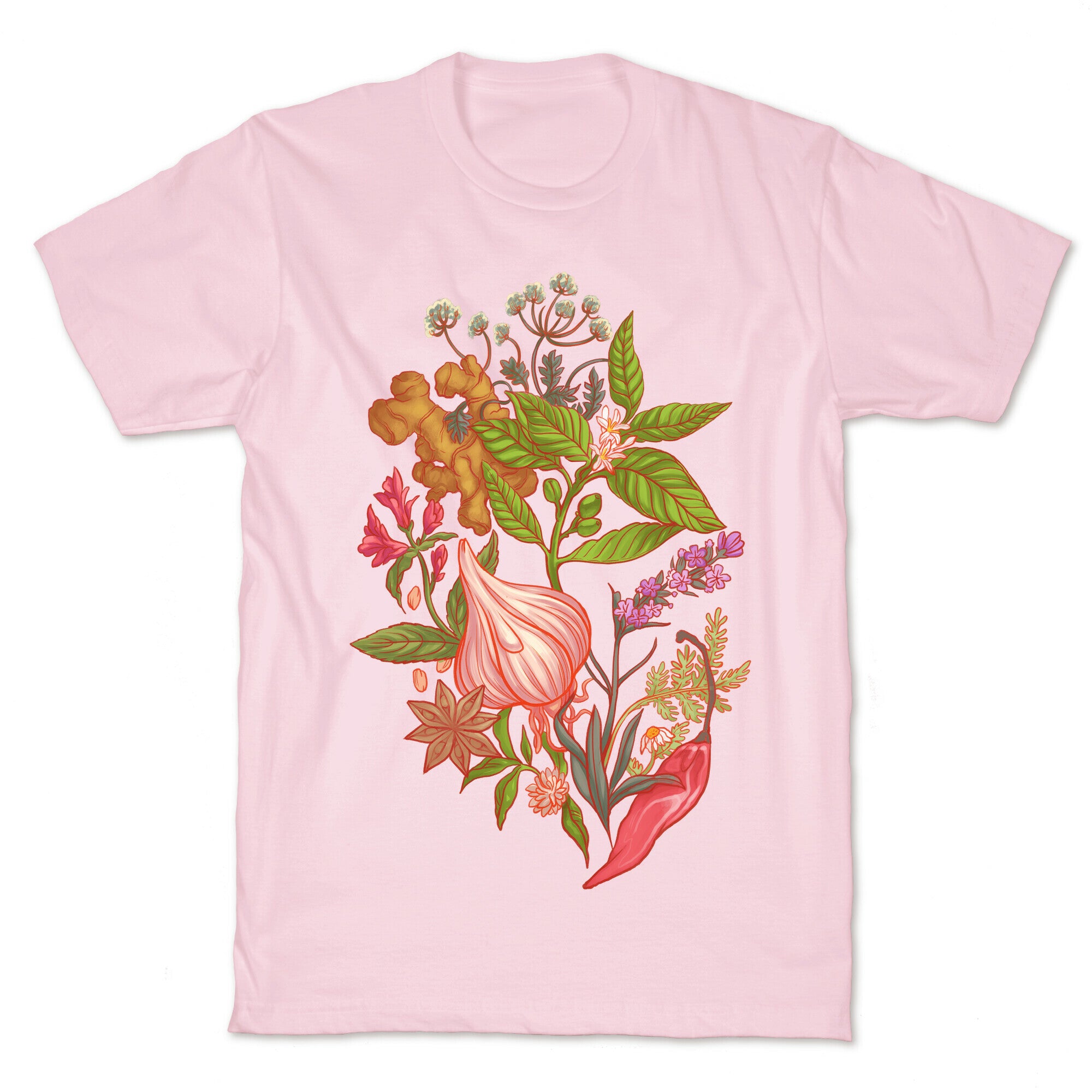 Chef's Botanical Herbs and Spices T-Shirt