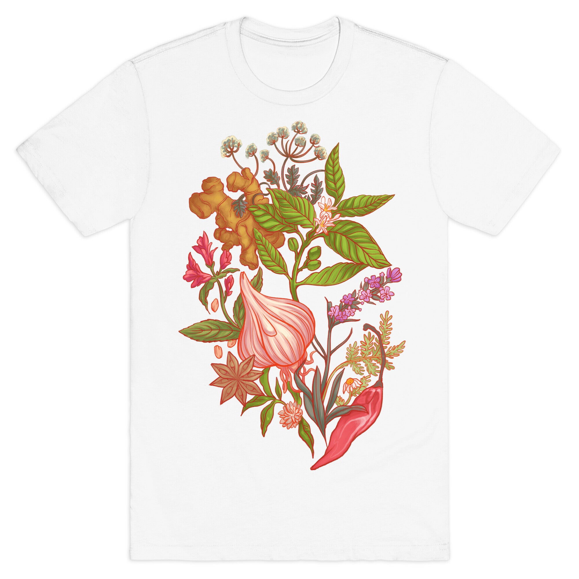 Chef's Botanical Herbs and Spices T-Shirt