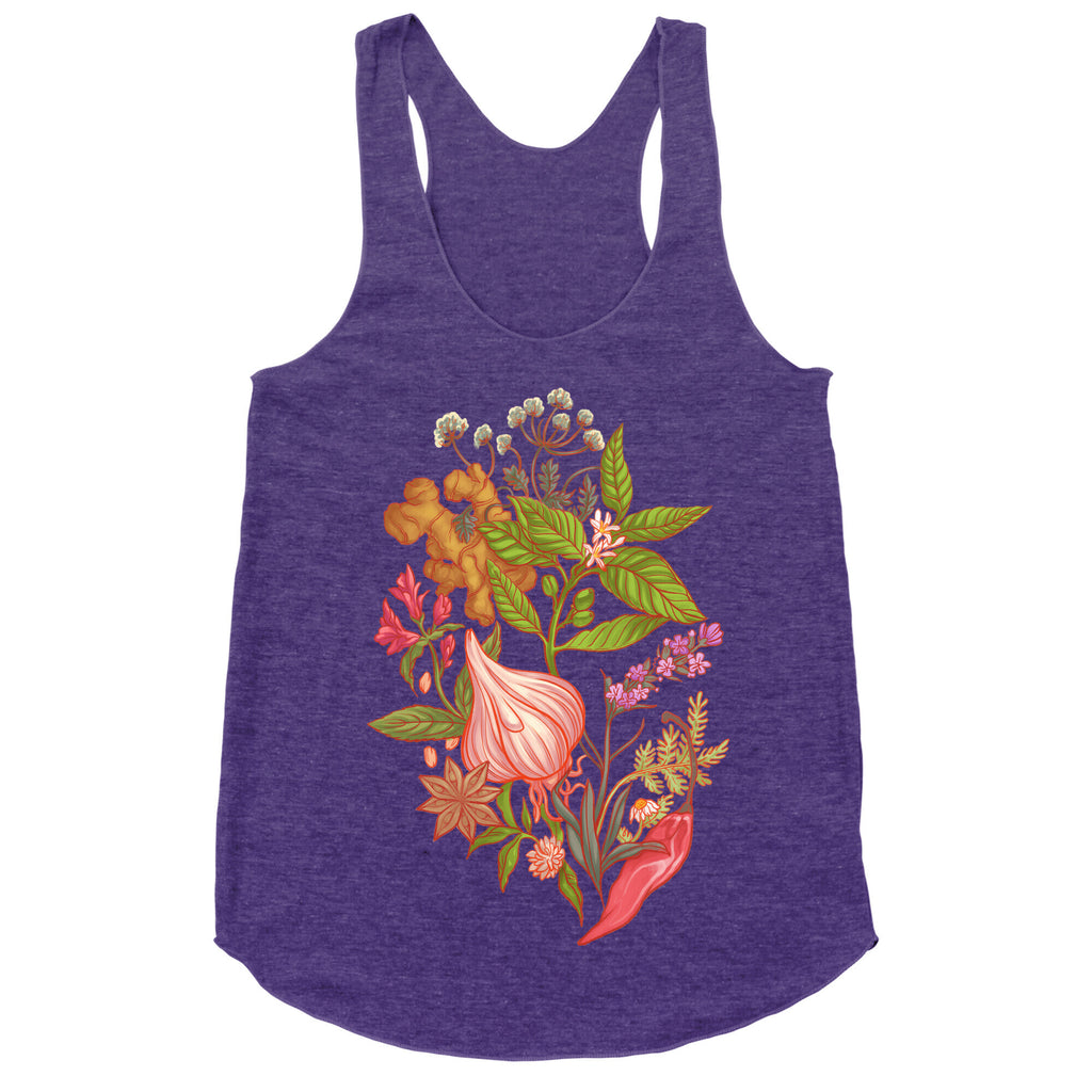 Chef's Botanical Herbs and Spices Racerback Tank