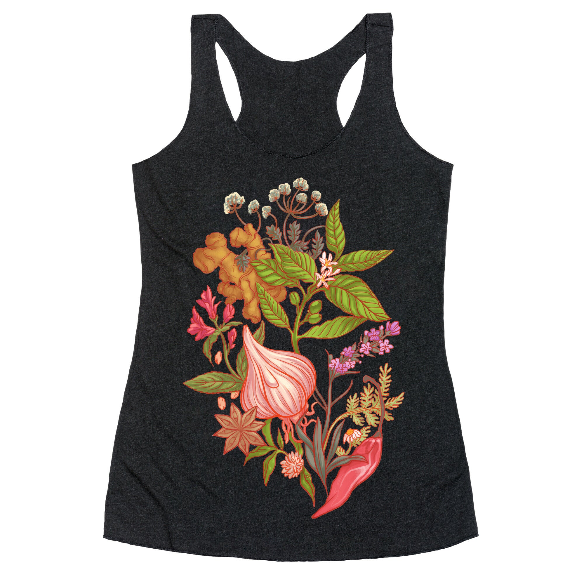 Chef's Botanical Herbs and Spices Racerback Tank