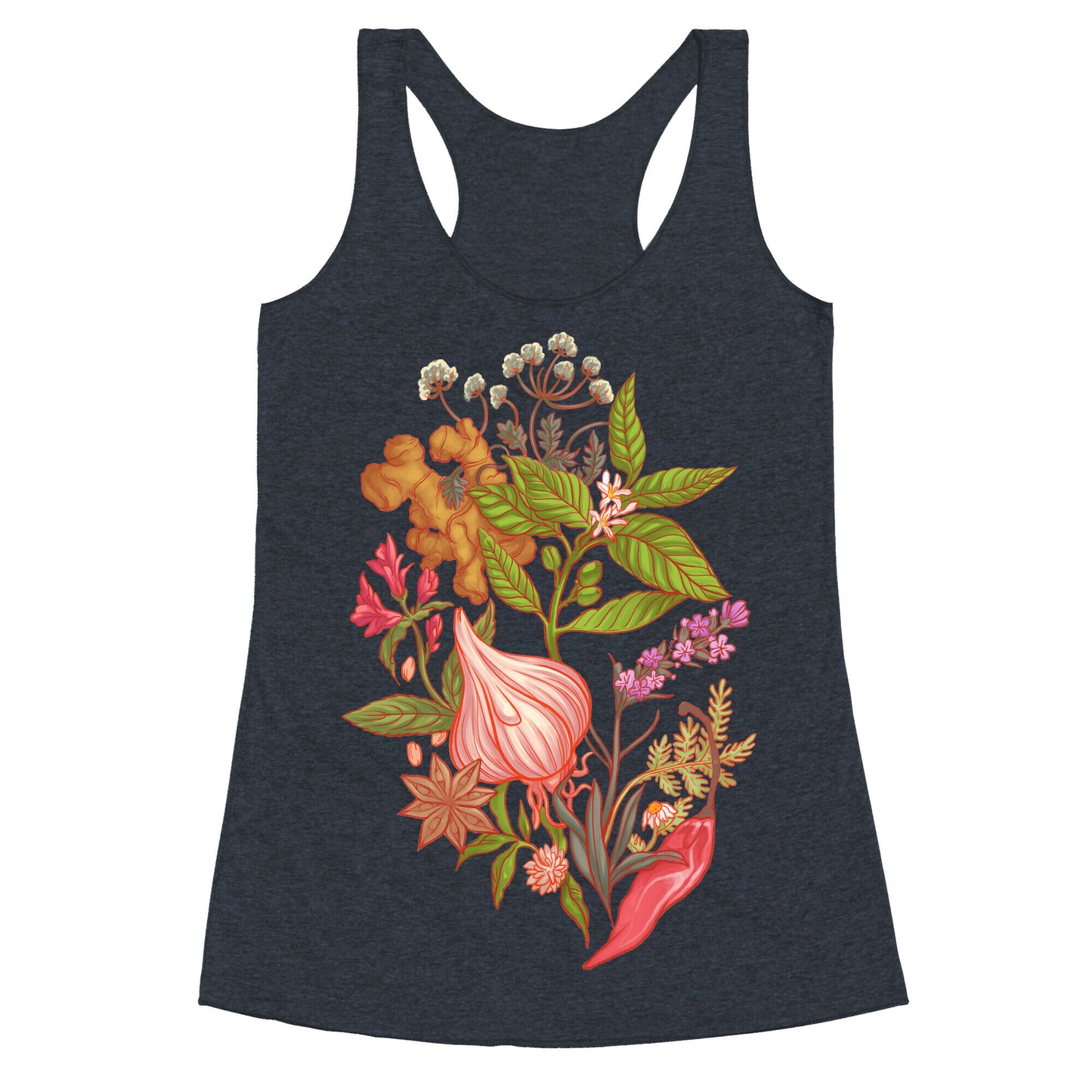 Chef's Botanical Herbs and Spices Racerback Tank