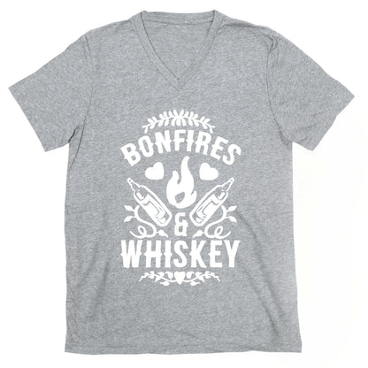 Bonfires & Whiskey V-Neck