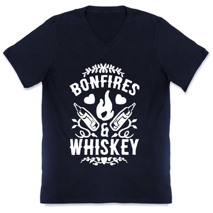 Bonfires & Whiskey V-Neck