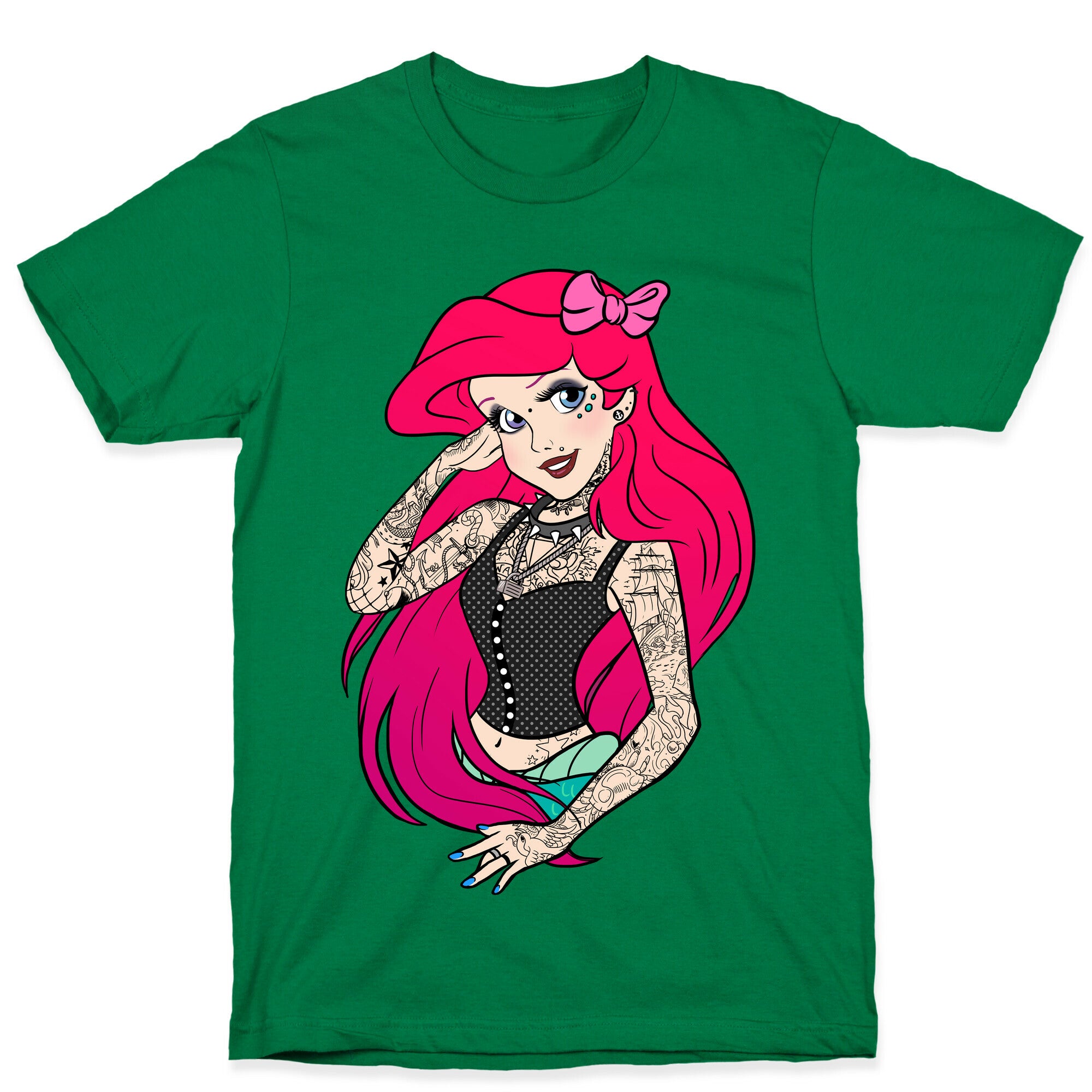 Punk Mermaid Princess T-Shirt