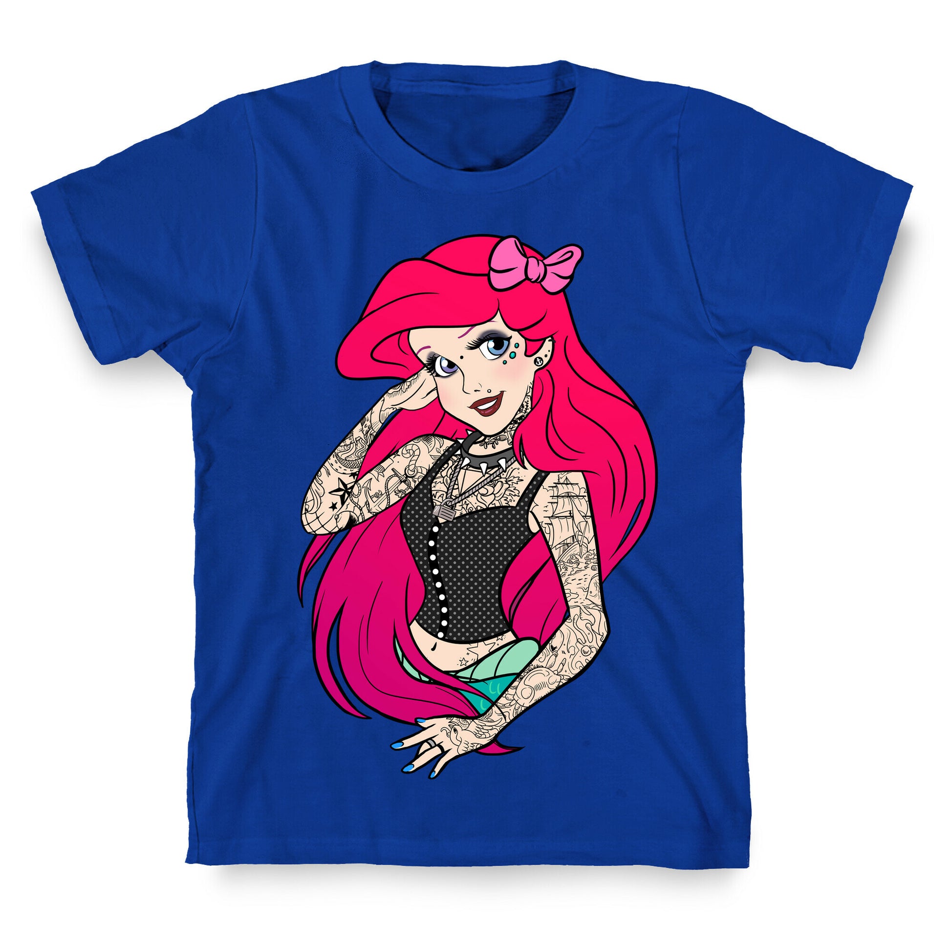 Punk Mermaid Princess T-Shirt