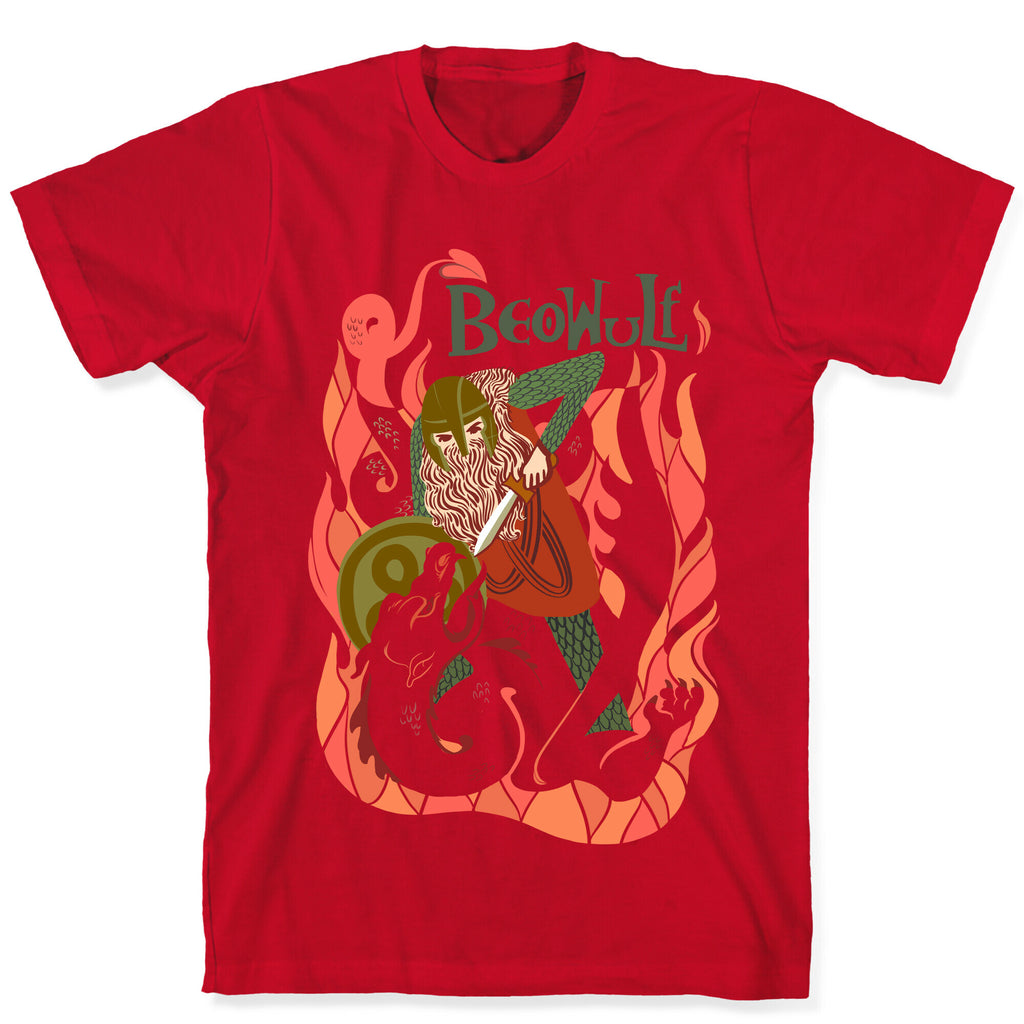 Medieval Epic Beowulf Book Cover T-Shirt