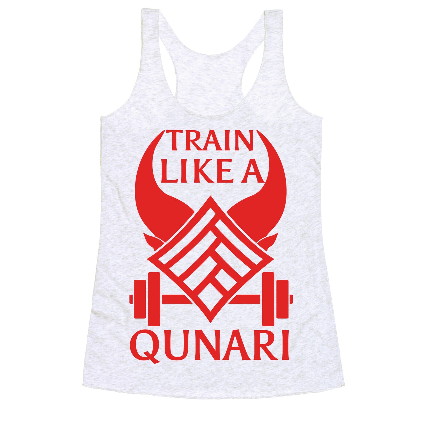 Train Like A Qunari Racerback Tank