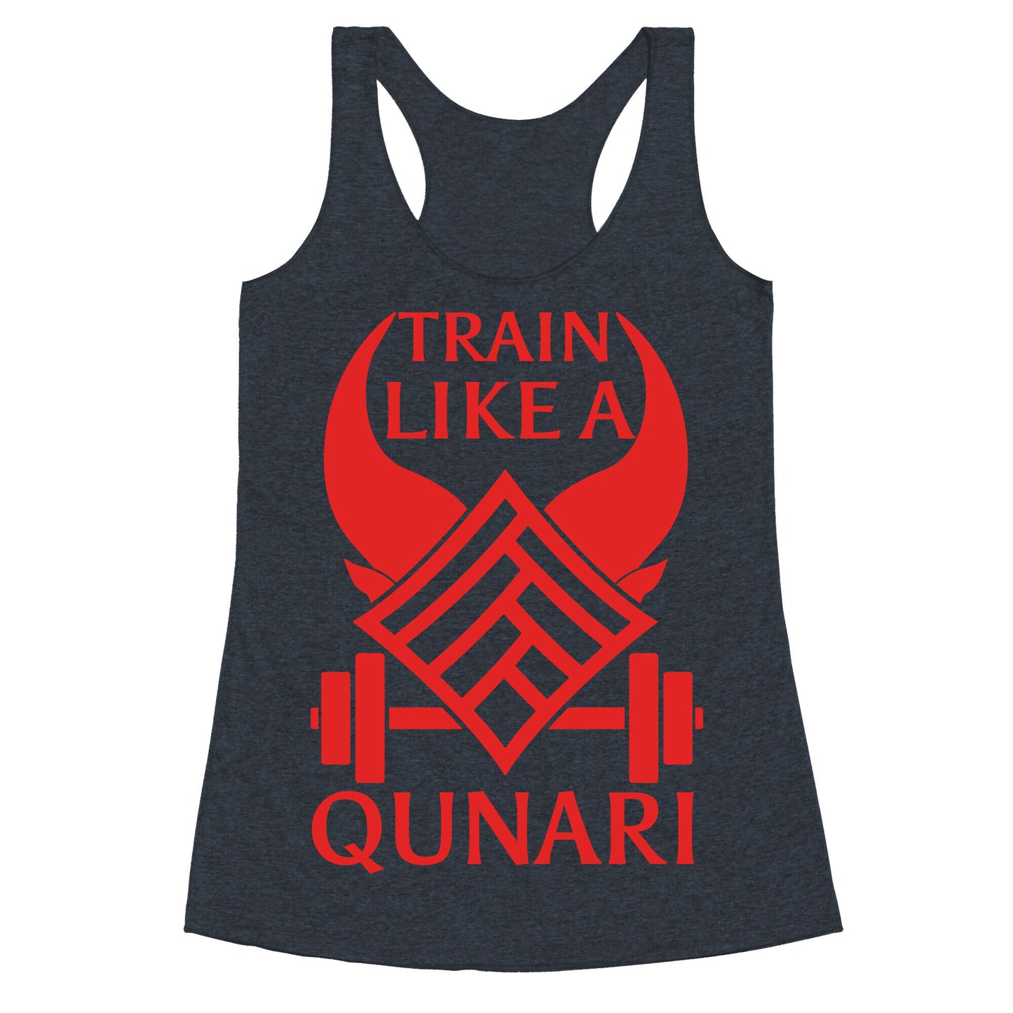 Train Like A Qunari Racerback Tank