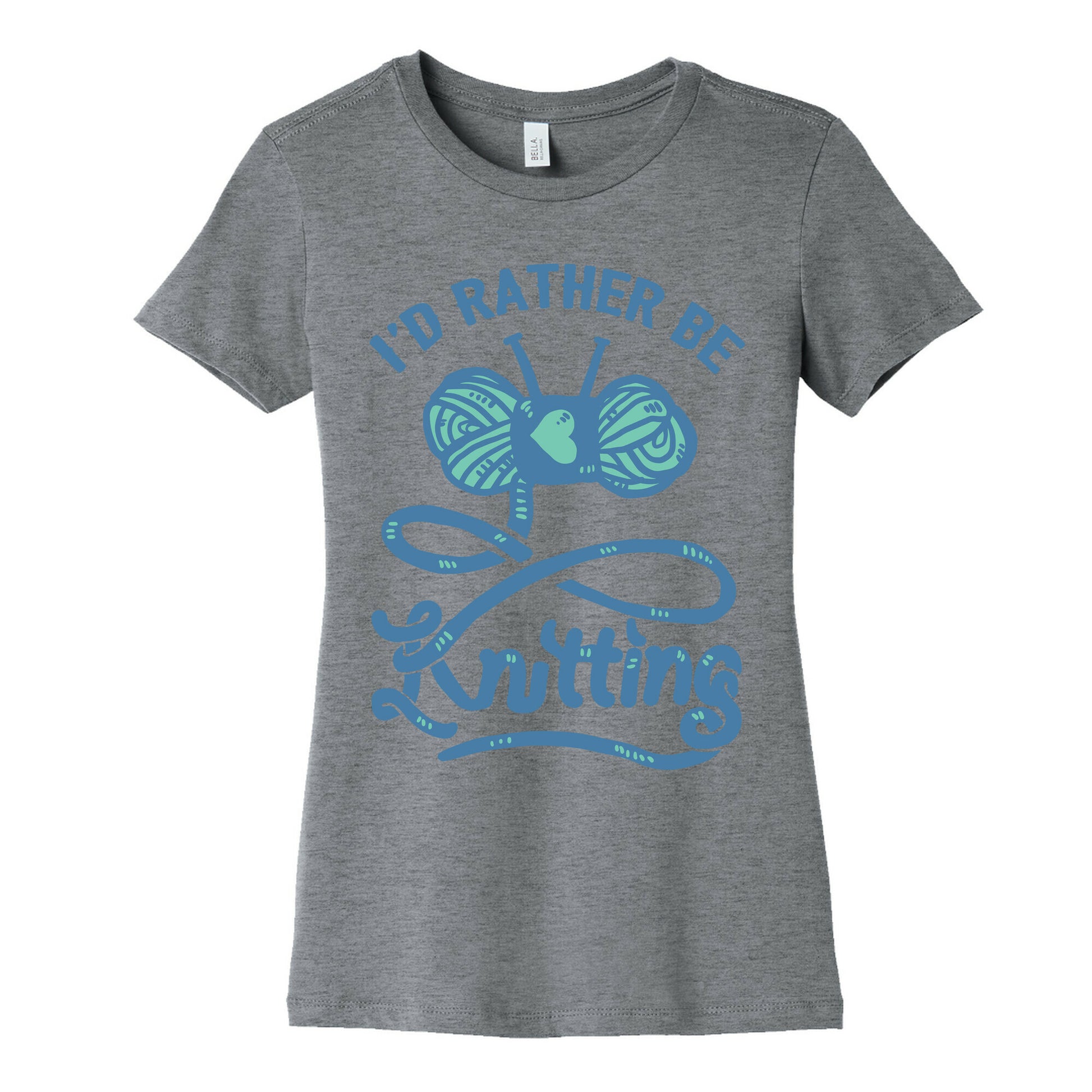 I'd Rather Be Knitting Women's Cotton Tee