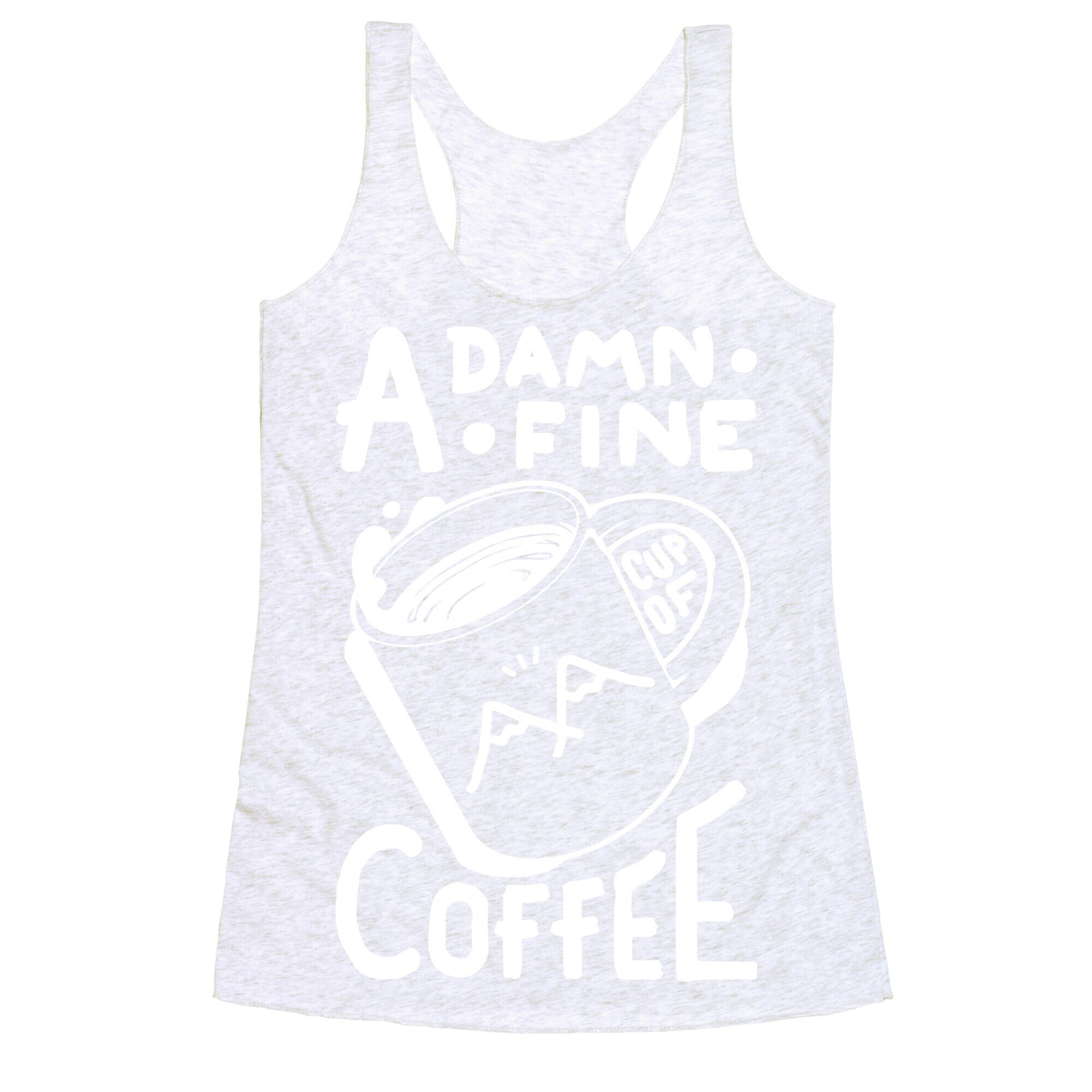 Twin Peaks Quote A Damn Fine Cup Of Coffee Racerback Tank