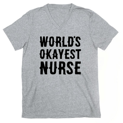 World's Okayest Nurse V-Neck
