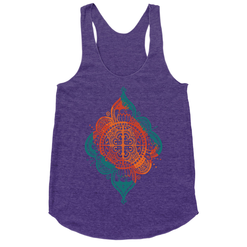 Rangoli Inspiration Pattern Racerback Tank