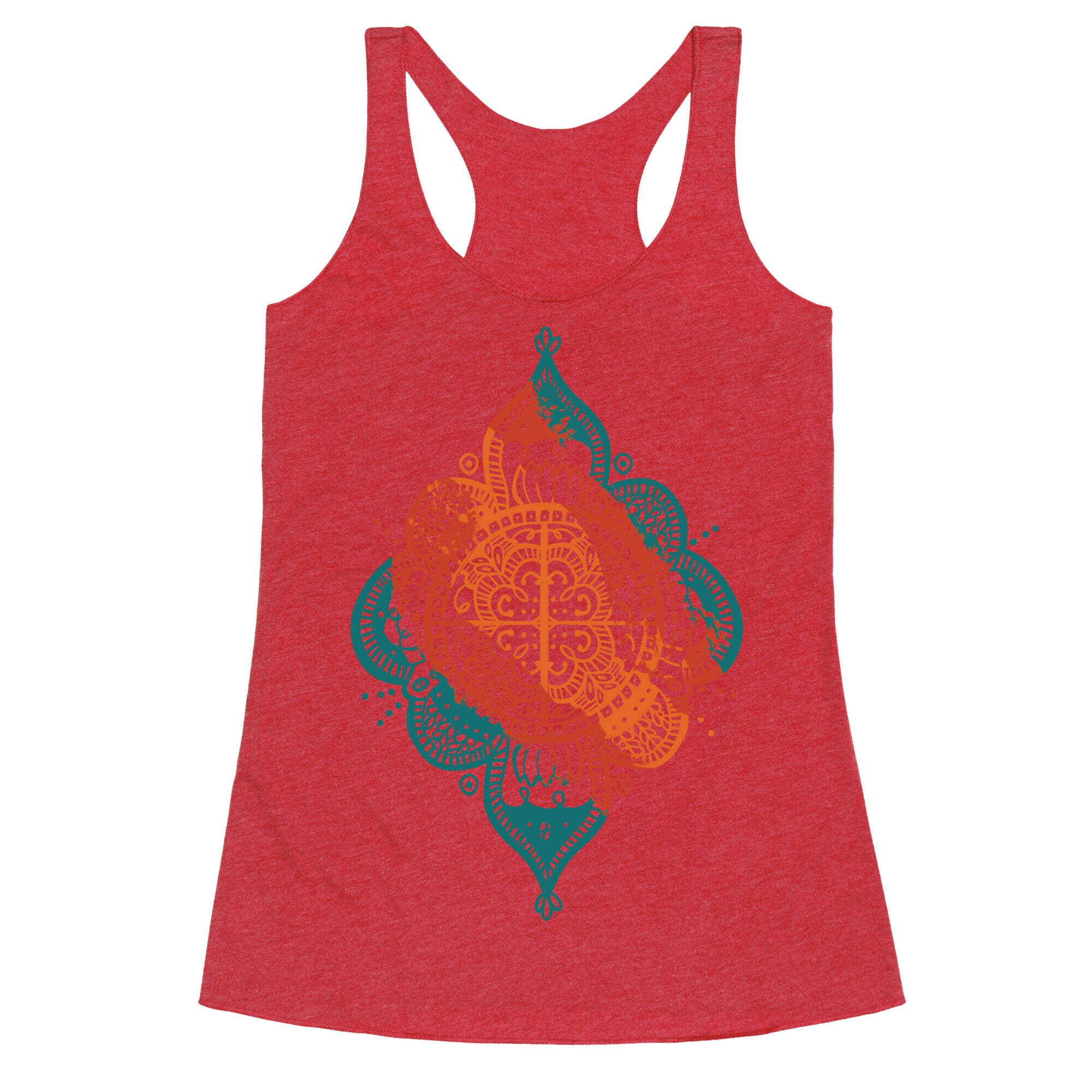 Rangoli Inspiration Pattern Racerback Tank