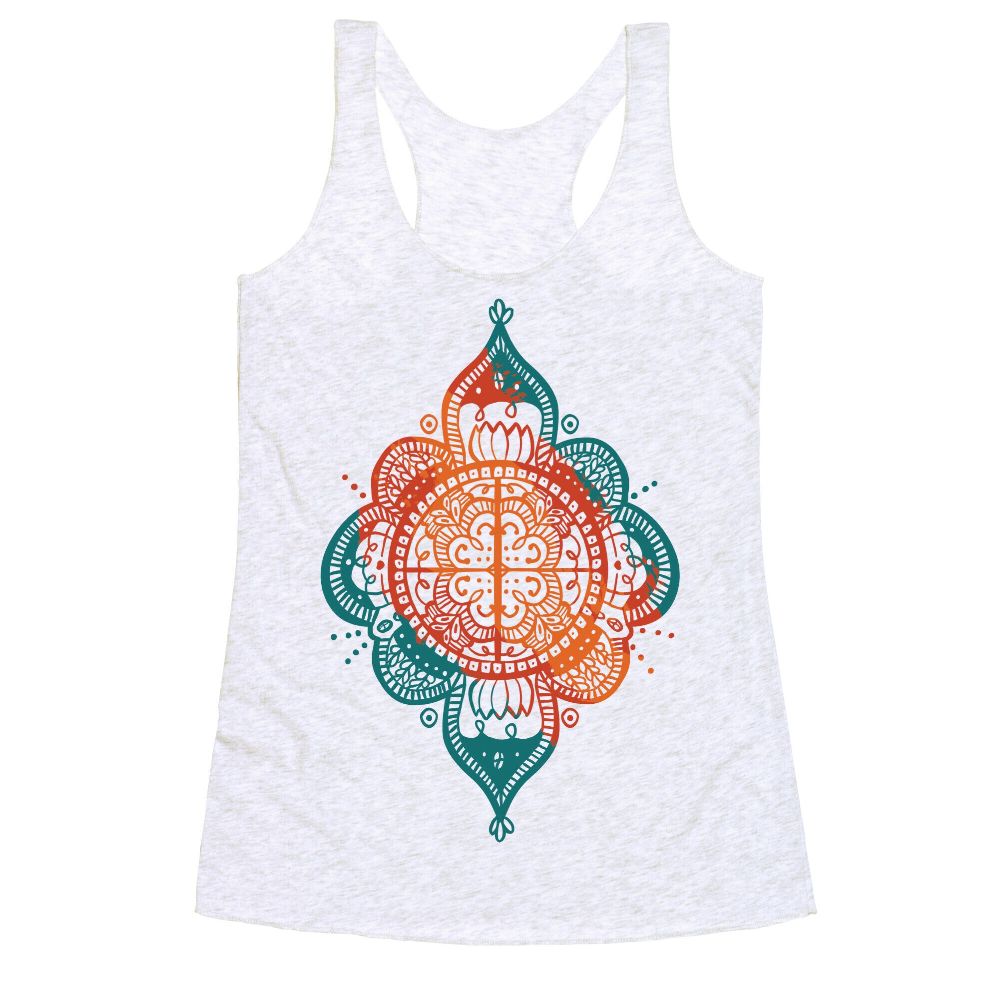 Rangoli Inspiration Pattern Racerback Tank