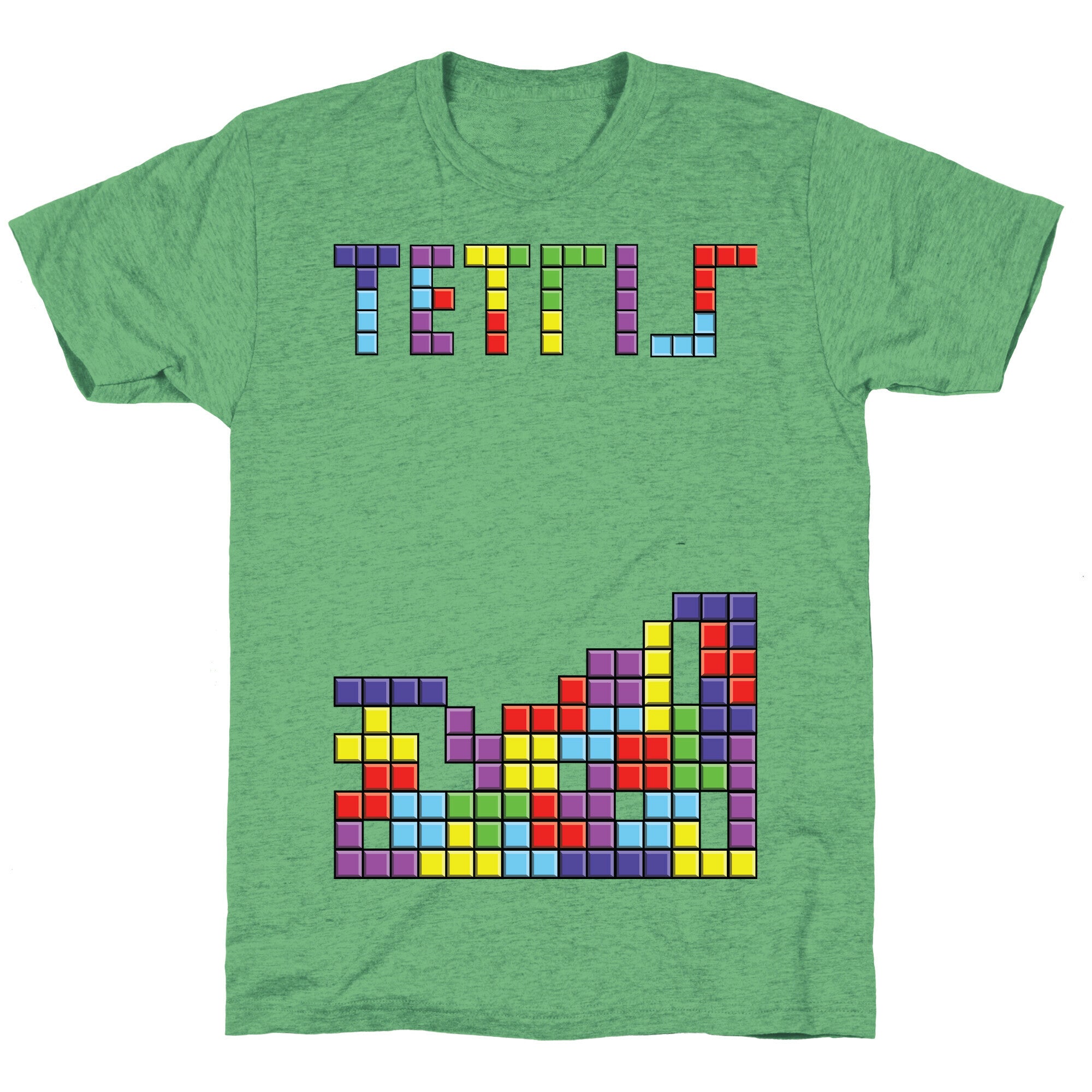 Tetris: Best Game Of All TIme Unisex Triblend Tee