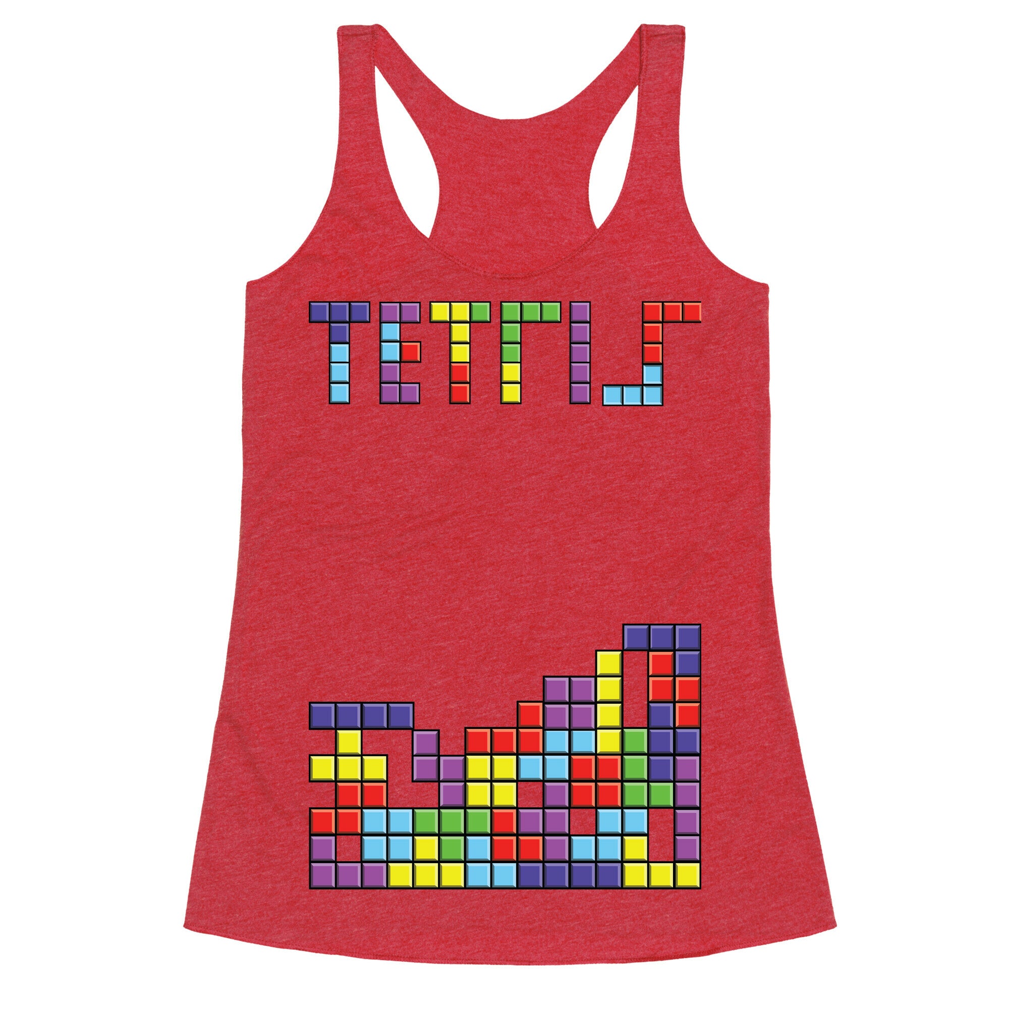 Tetris: Best Game Of All TIme Racerback Tank