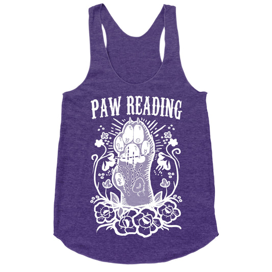 Paw Reading Racerback Tank