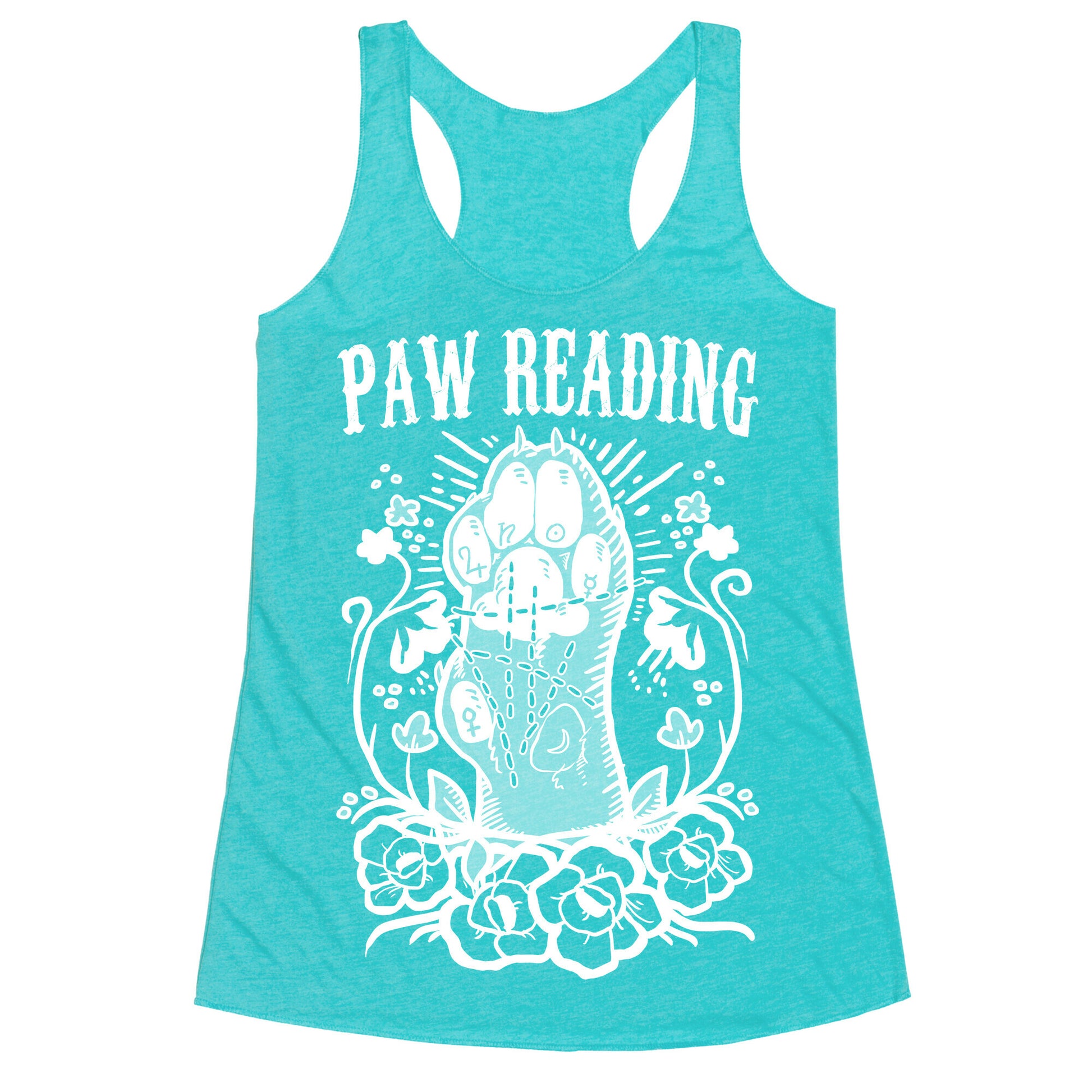 Paw Reading Racerback Tank