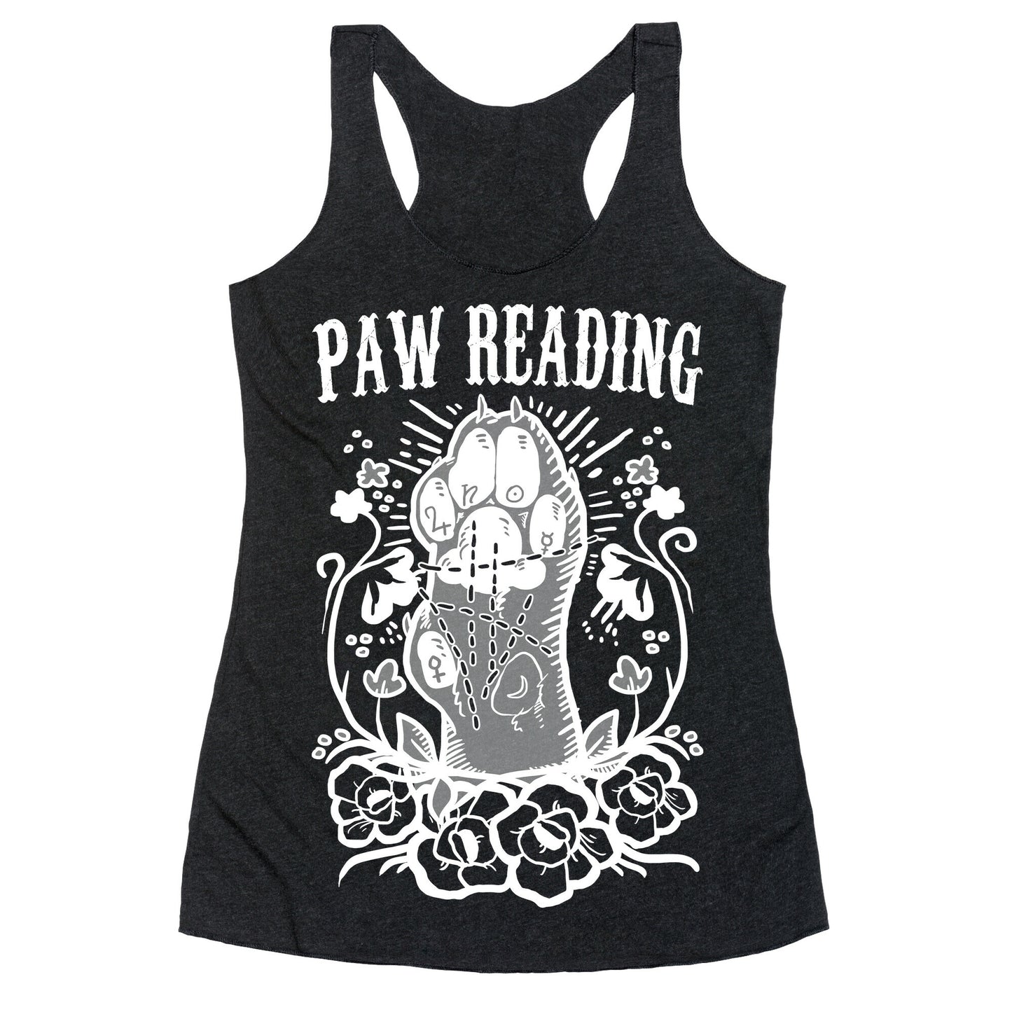 Paw Reading Racerback Tank