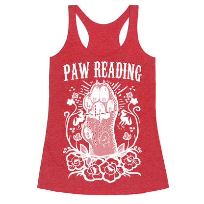 Paw Reading Racerback Tank