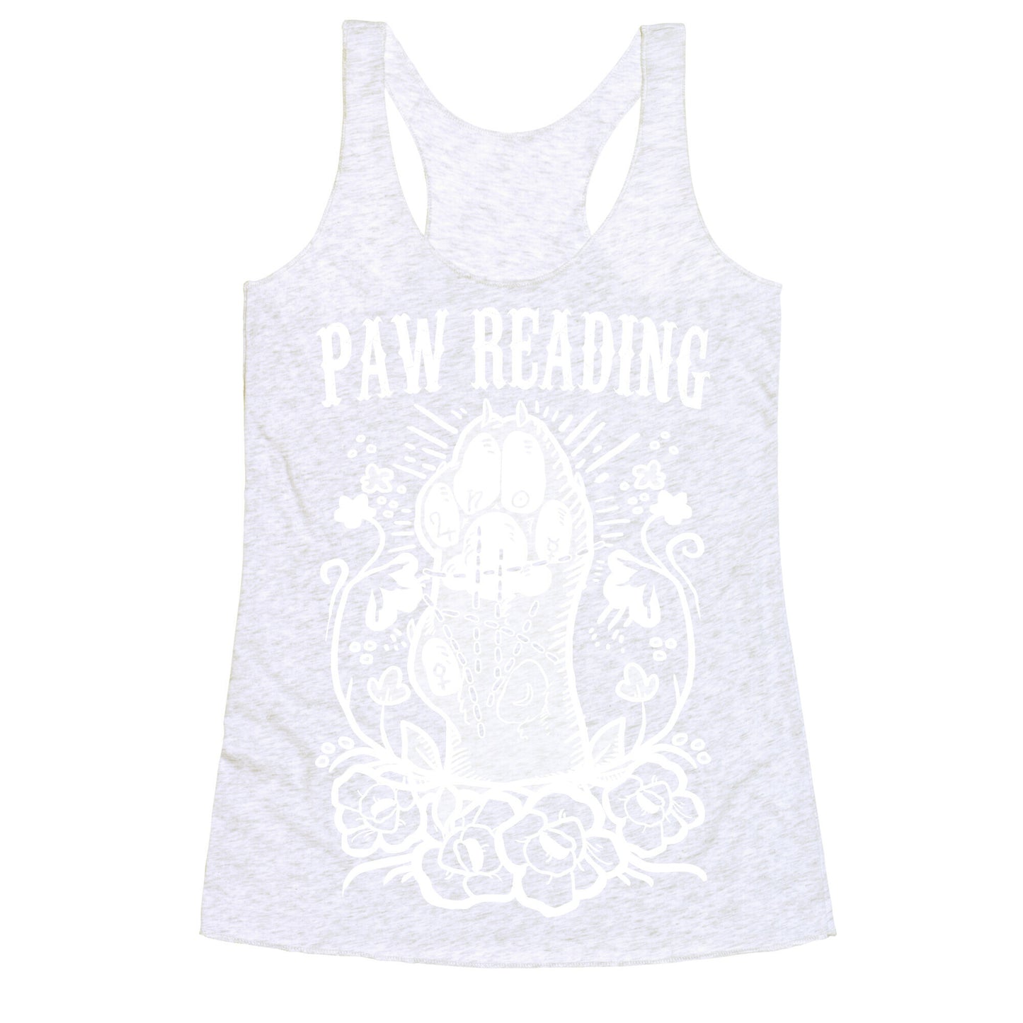 Paw Reading Racerback Tank