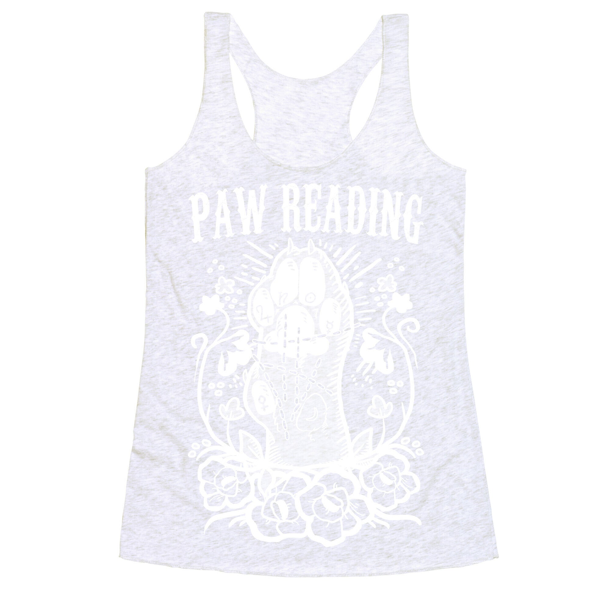 Paw Reading Racerback Tank