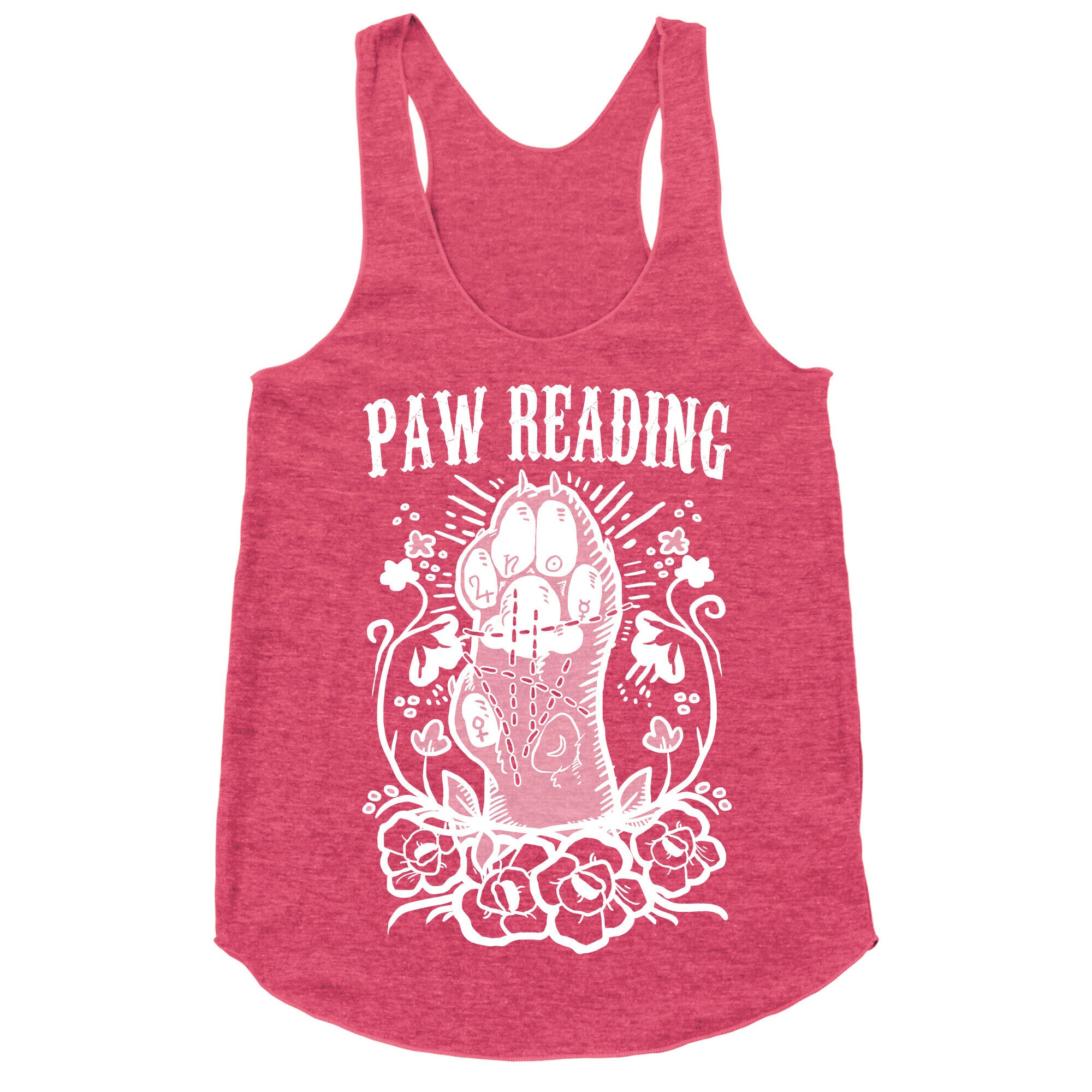 Paw Reading Racerback Tank