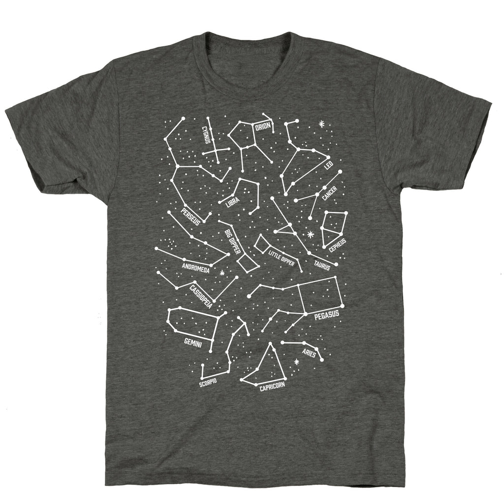 Constellation Star Pattern Unisex Triblend Tee