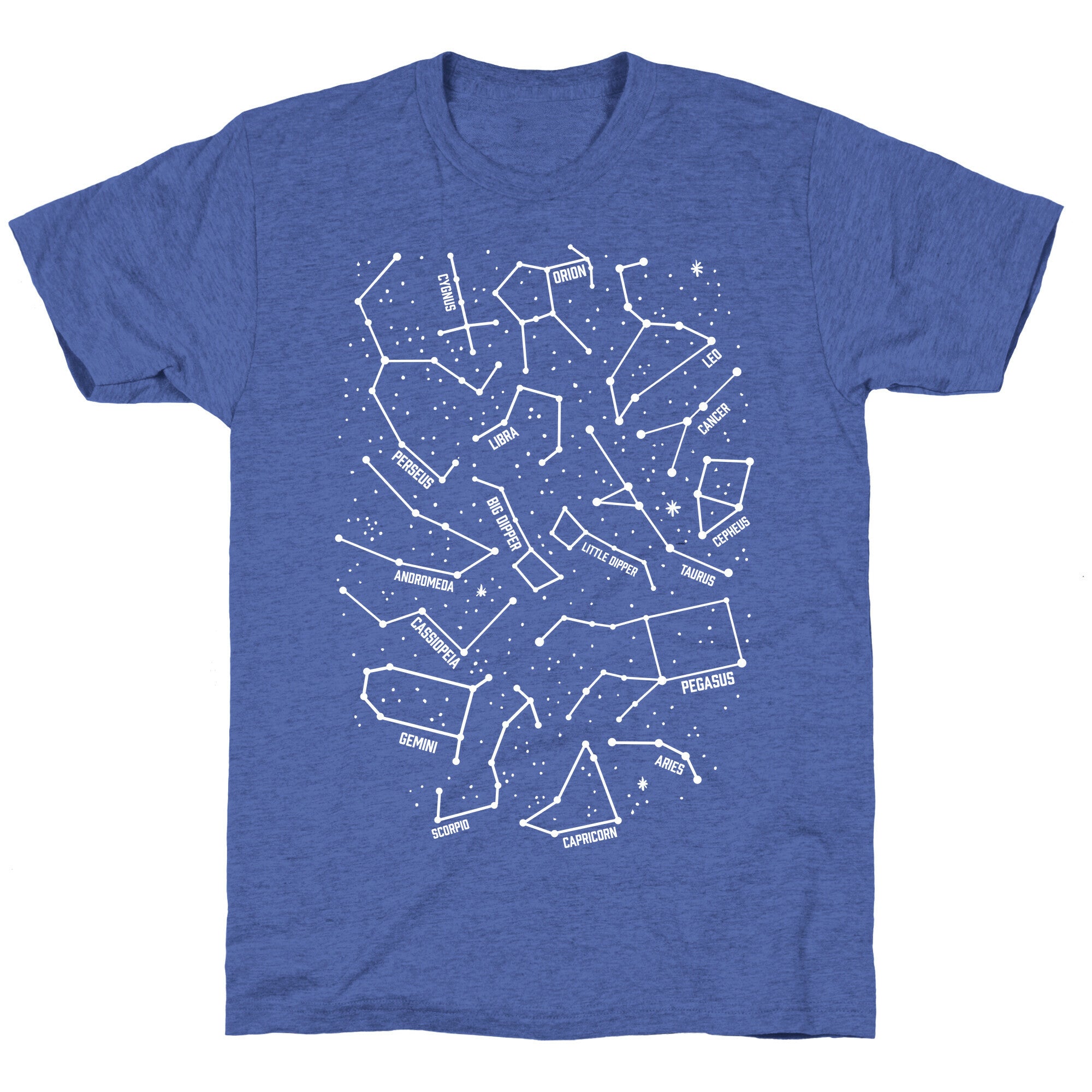 Constellation Star Pattern Unisex Triblend Tee