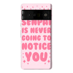 Senpai is Never Going to Notice You Phone Case