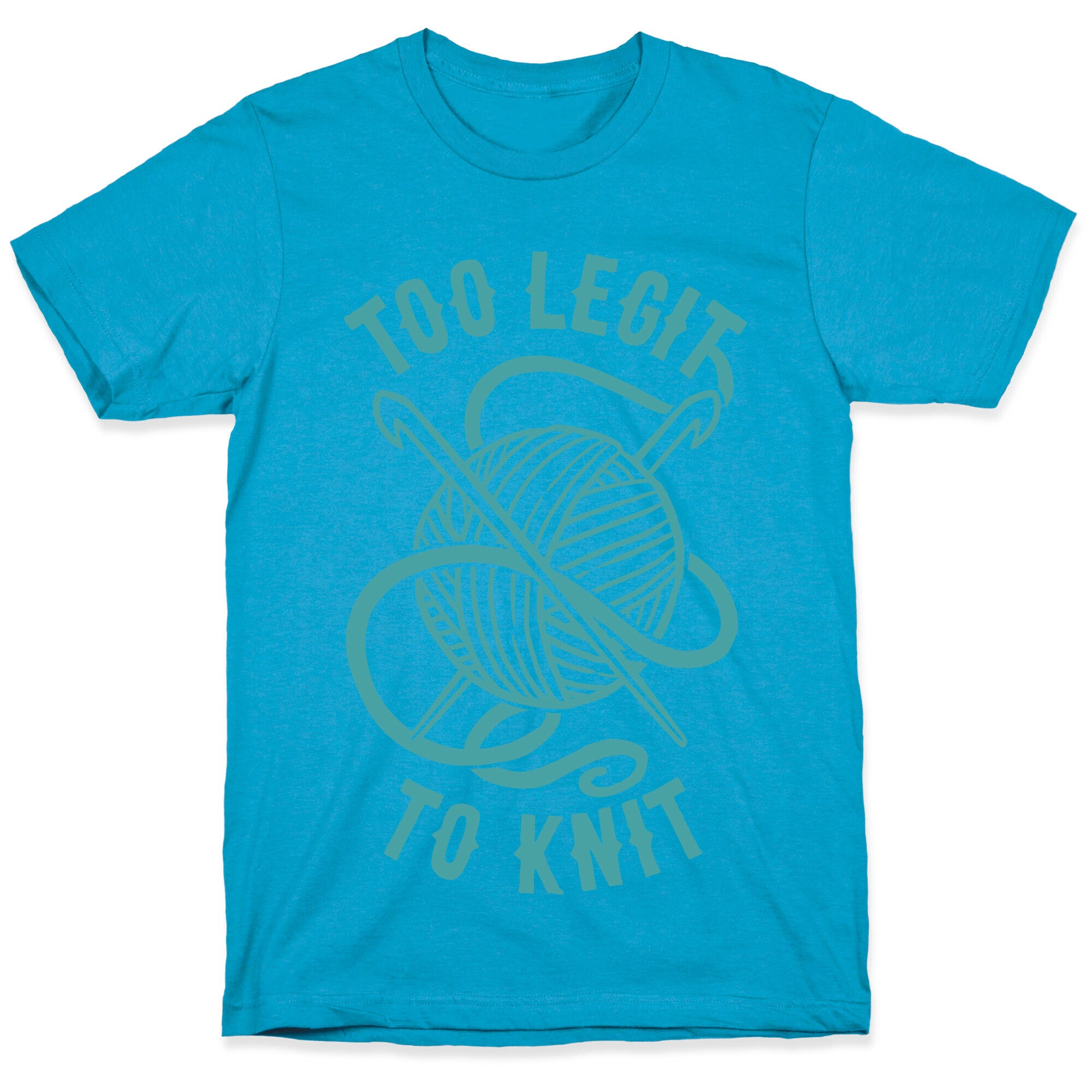 Too Legit To Knit Unisex Triblend Tee