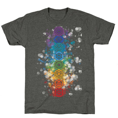 Watercolor Chakra Symbols Unisex Triblend Tee