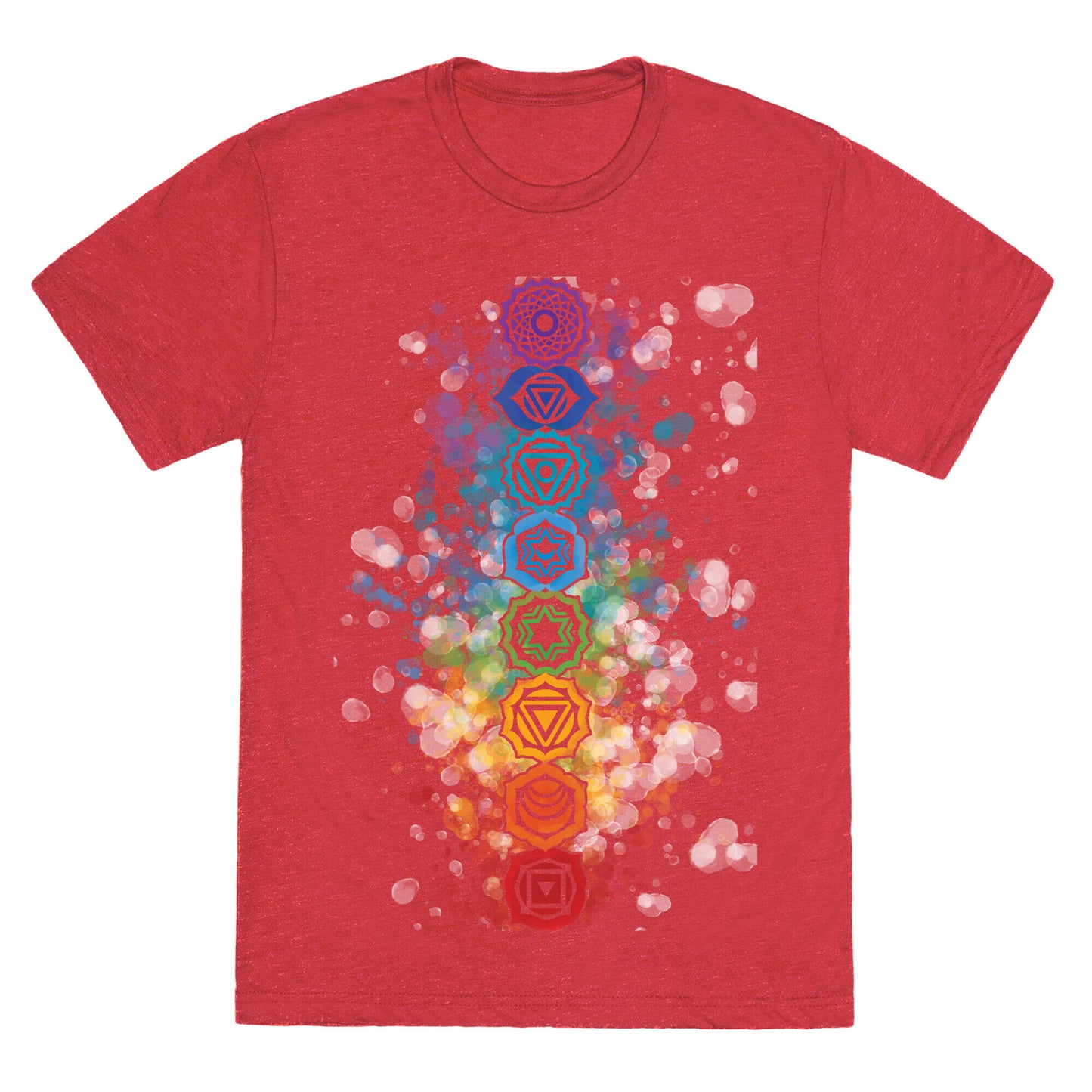 Watercolor Chakra Symbols Unisex Triblend Tee