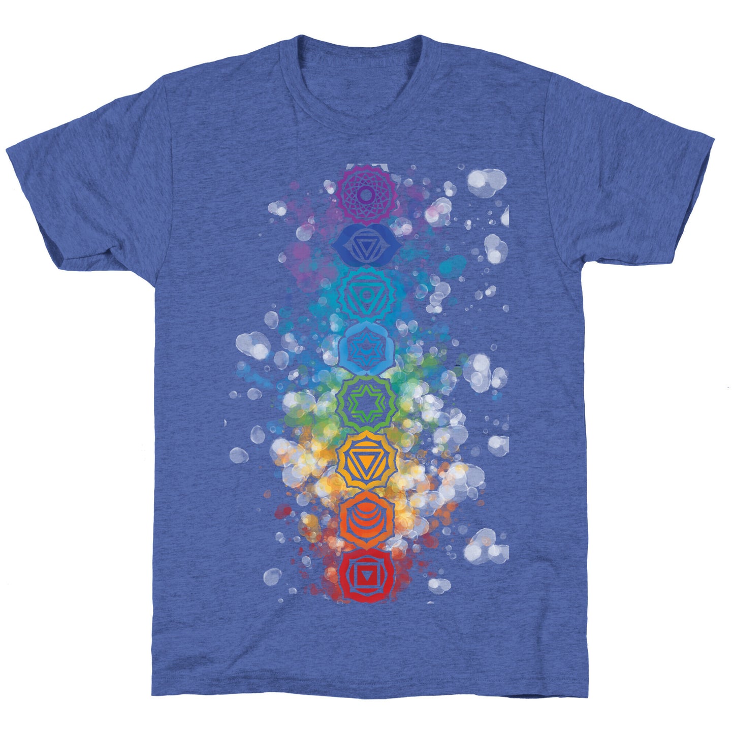 Watercolor Chakra Symbols Unisex Triblend Tee