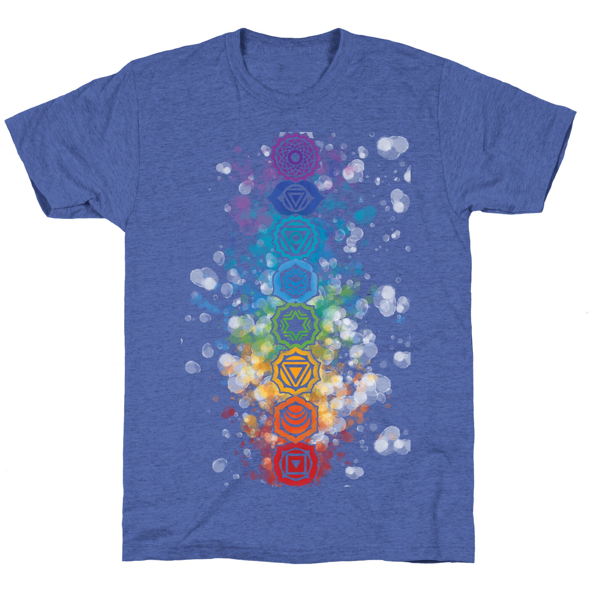 Watercolor Chakra Symbols Unisex Triblend Tee