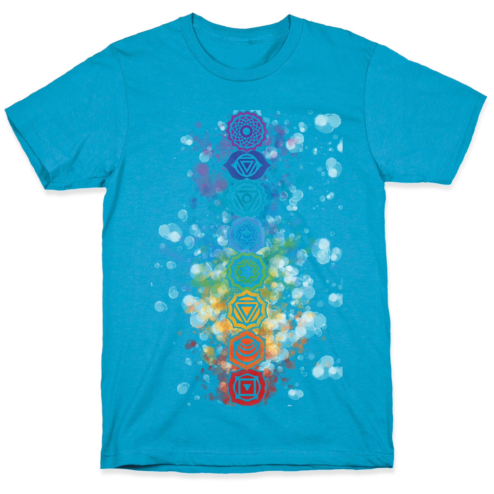 Watercolor Chakra Symbols Unisex Triblend Tee