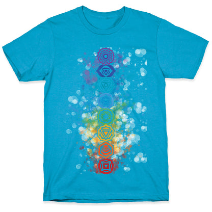 Watercolor Chakra Symbols Unisex Triblend Tee