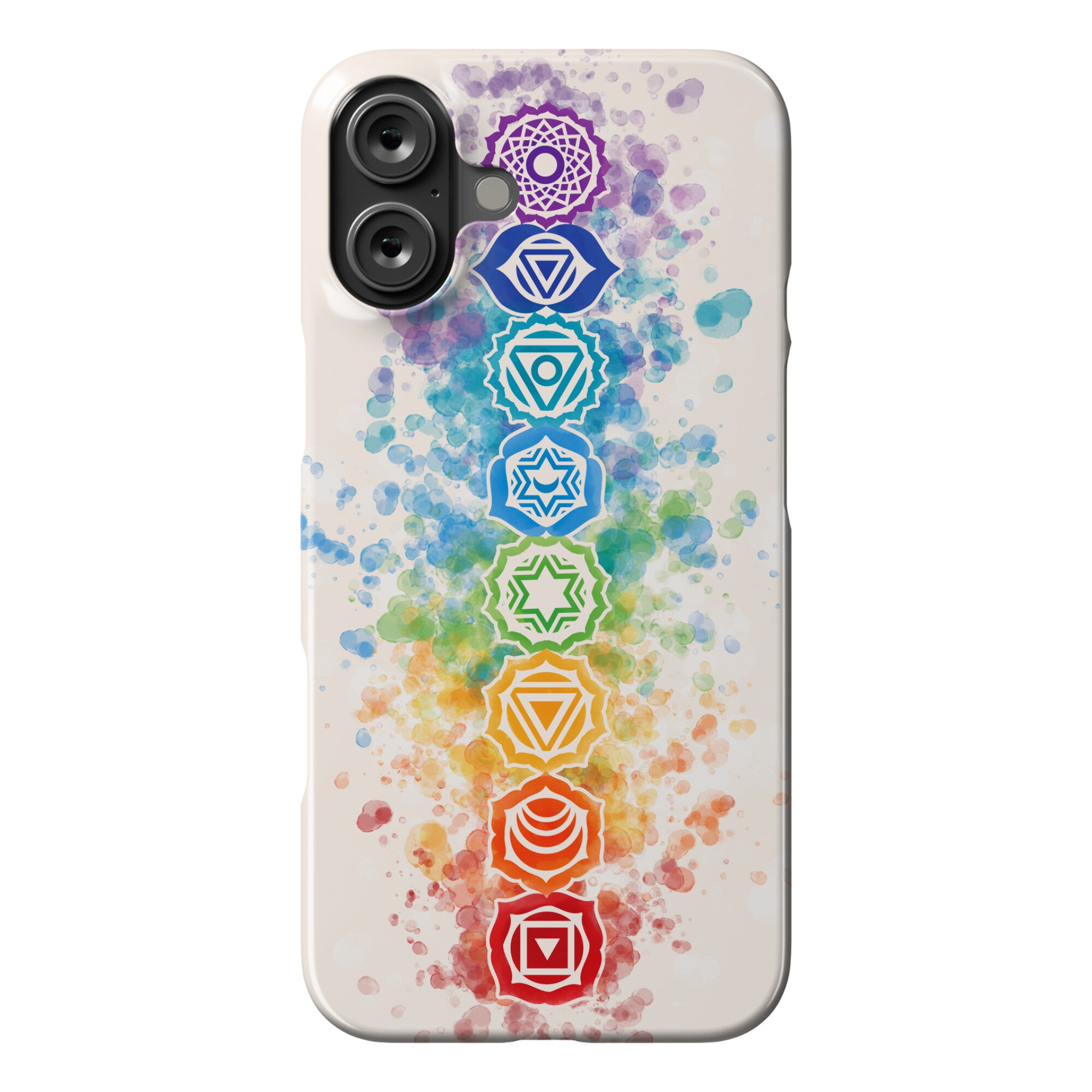 Watercolor Chakra Symbols Phone Case