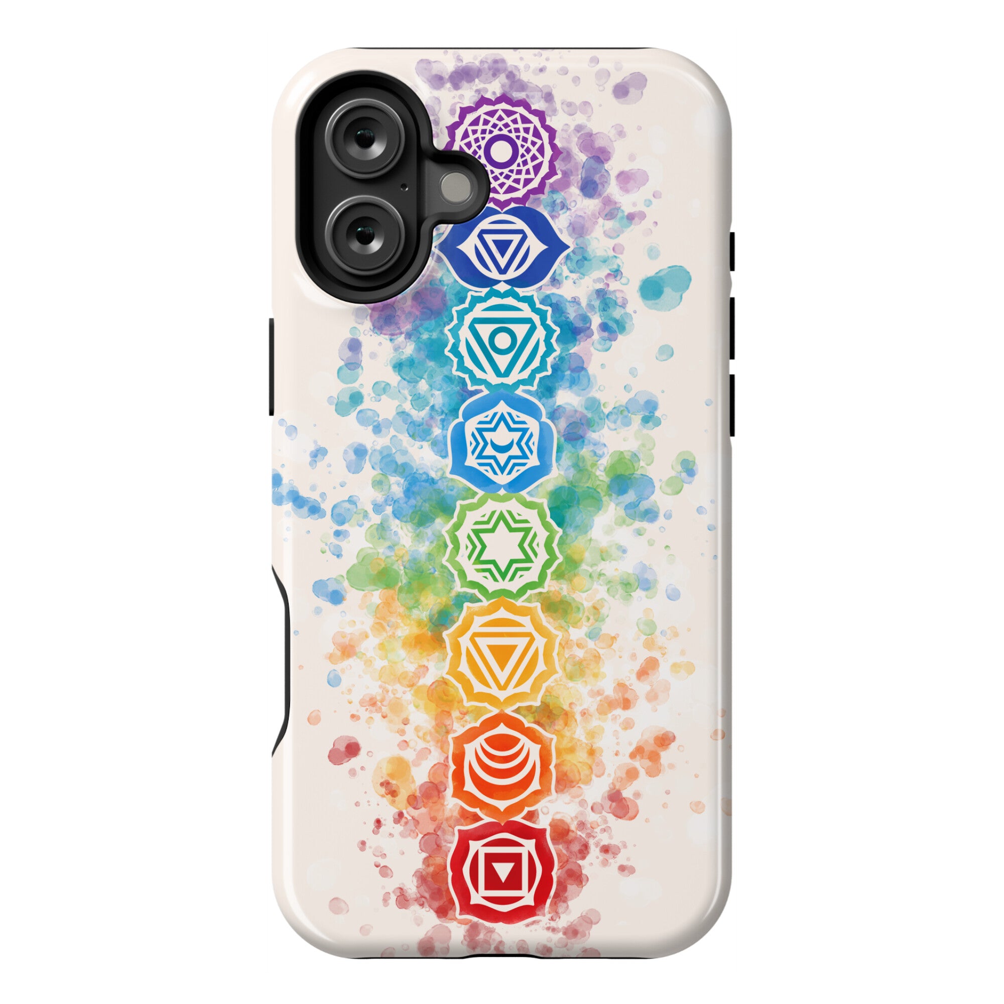 Watercolor Chakra Symbols Phone Case