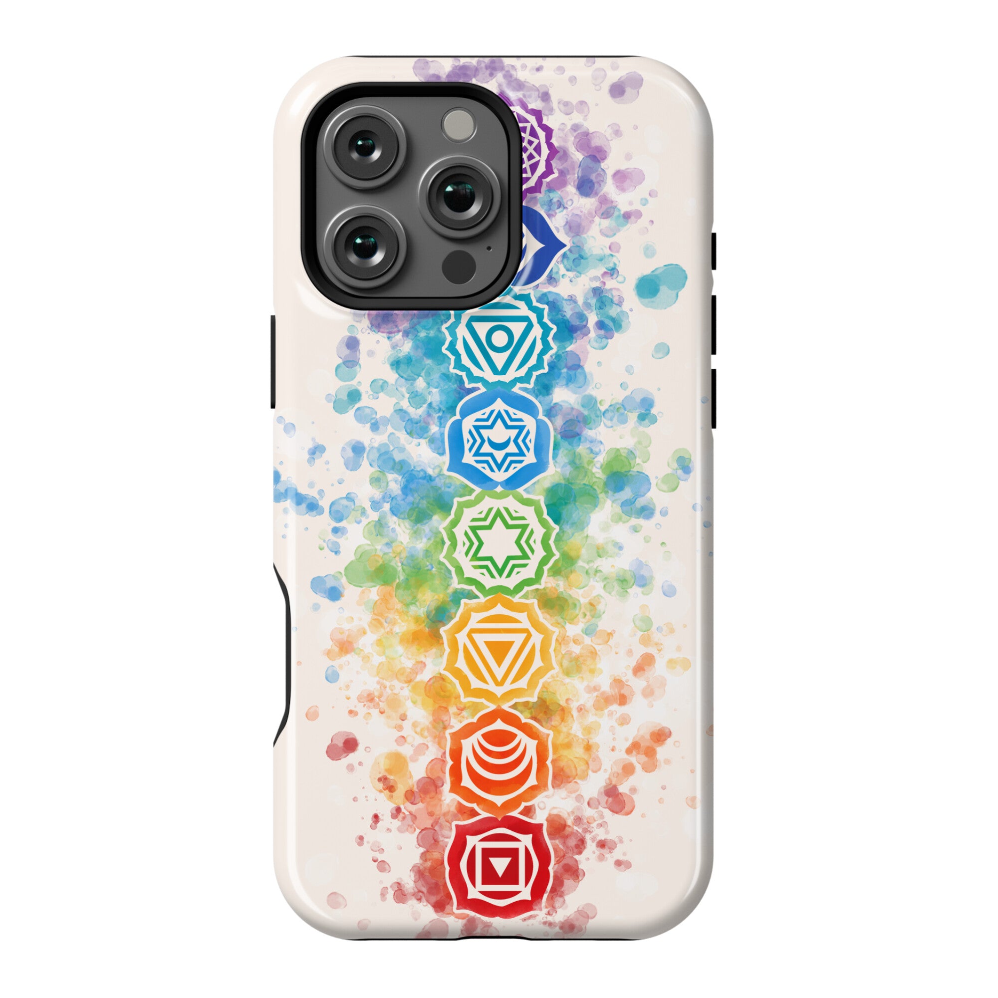 Watercolor Chakra Symbols Phone Case