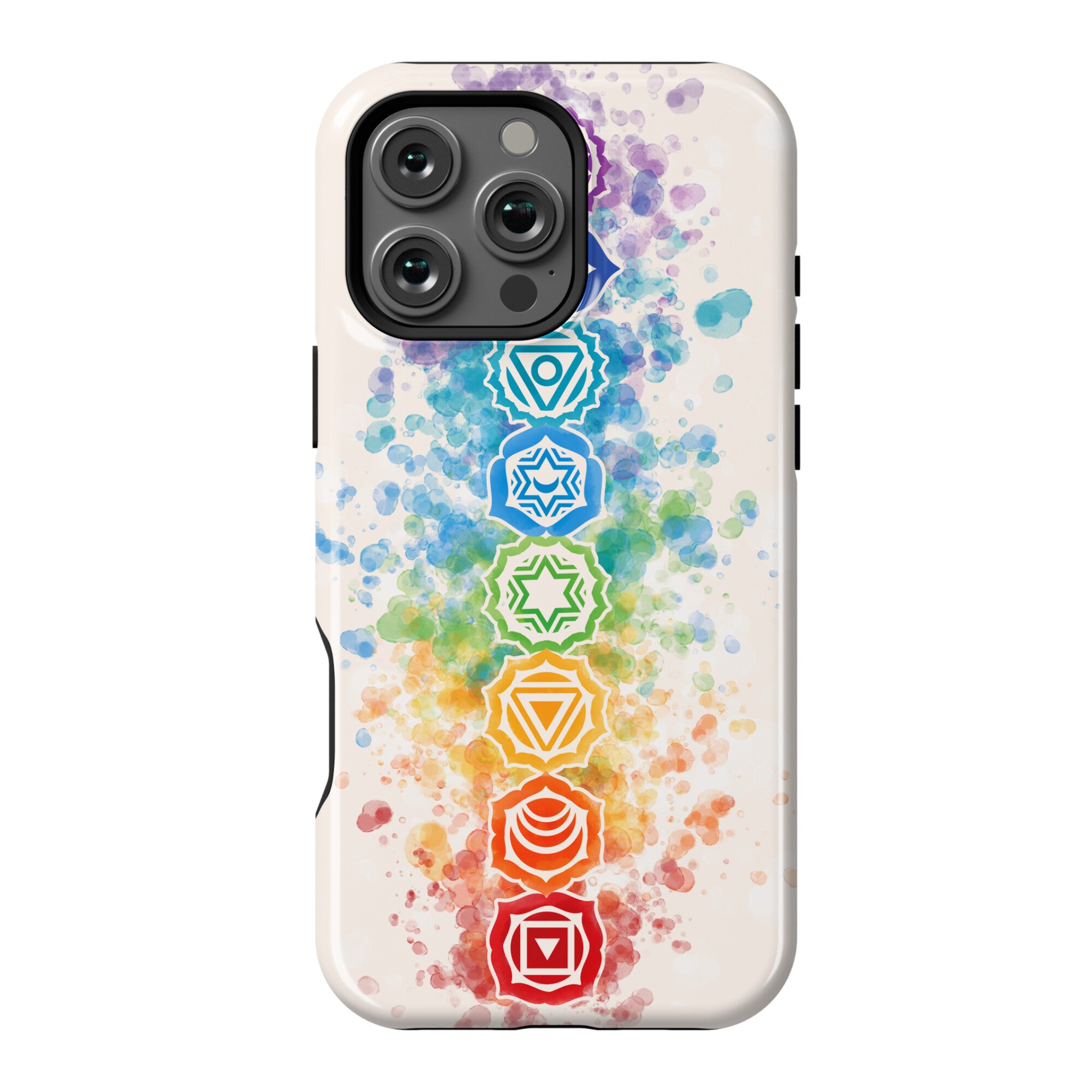 Watercolor Chakra Symbols Phone Case