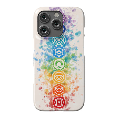 Watercolor Chakra Symbols Phone Case