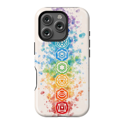 Watercolor Chakra Symbols Phone Case