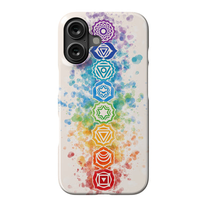 Watercolor Chakra Symbols Phone Case