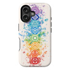 Watercolor Chakra Symbols Phone Case